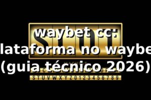 waybet cc: plataforma no waybet (guia técnico 2026) 🔍